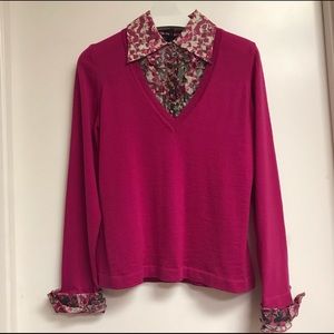 NWT Escada Blouse (removable cuffs and collar)